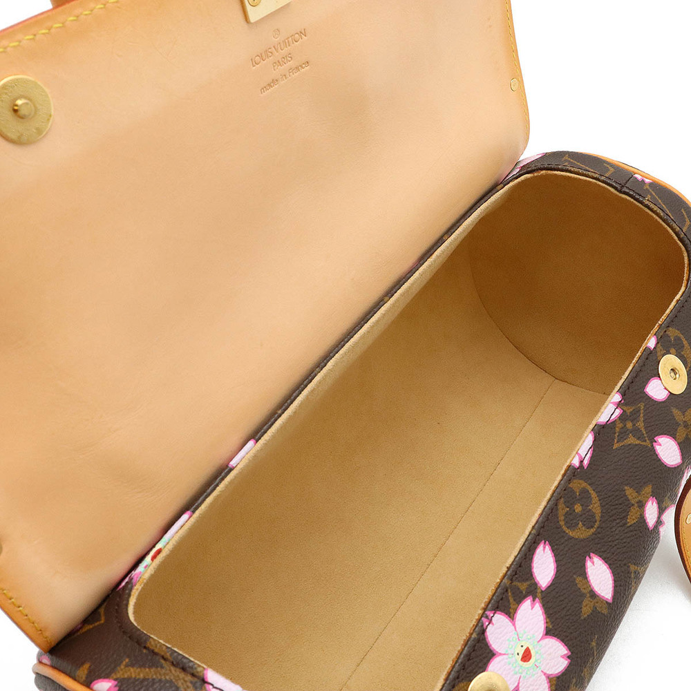 LOUIS VUITTON Monogram Cherry Blossom Papillon Handbag Cylindrical Takashi - Picture 5 of 9